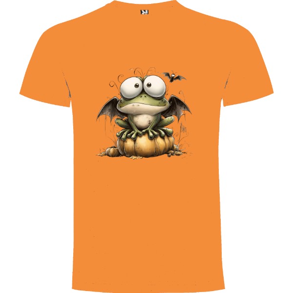 Tričko s potiskem Dýňový upír  Halloween Frog  Žabí Drákula