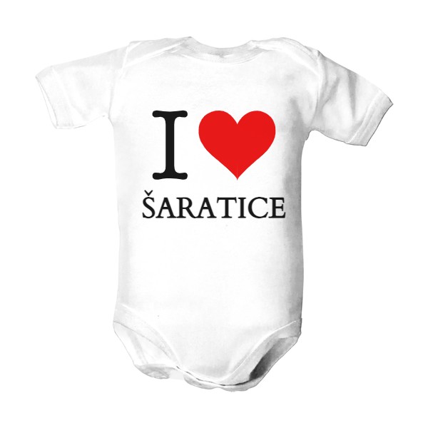 Dětské body s potiskem I love...