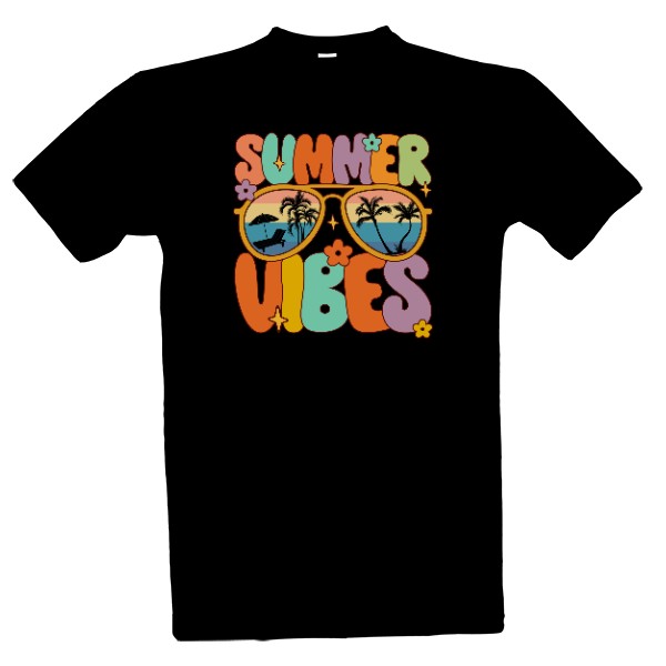 Tričko s potiskem Summer Vibes, přivolejte léto